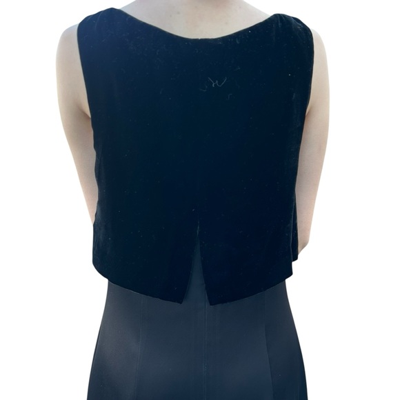 Vintage Nicole Miller Empire Dress Size 2 Velvet Satin Gown Whimsigoth Witchy - Picture 14 of 16